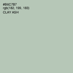 #B6C7B7 - Clay Ash Color Image